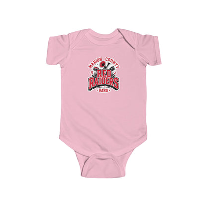 Short Sleeve Baby Bodysuit \ Marion County Red Raiders Band \ MCB2