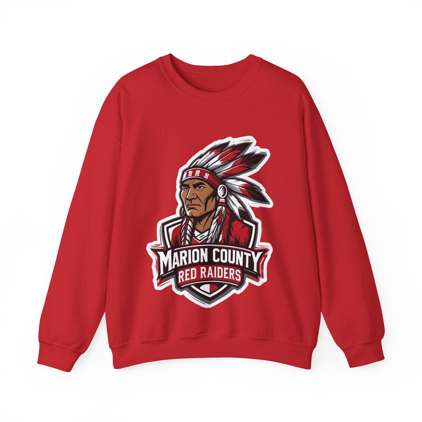 Adult Crewneck Sweatshirt \ Marion County Red Raiders \ MC2