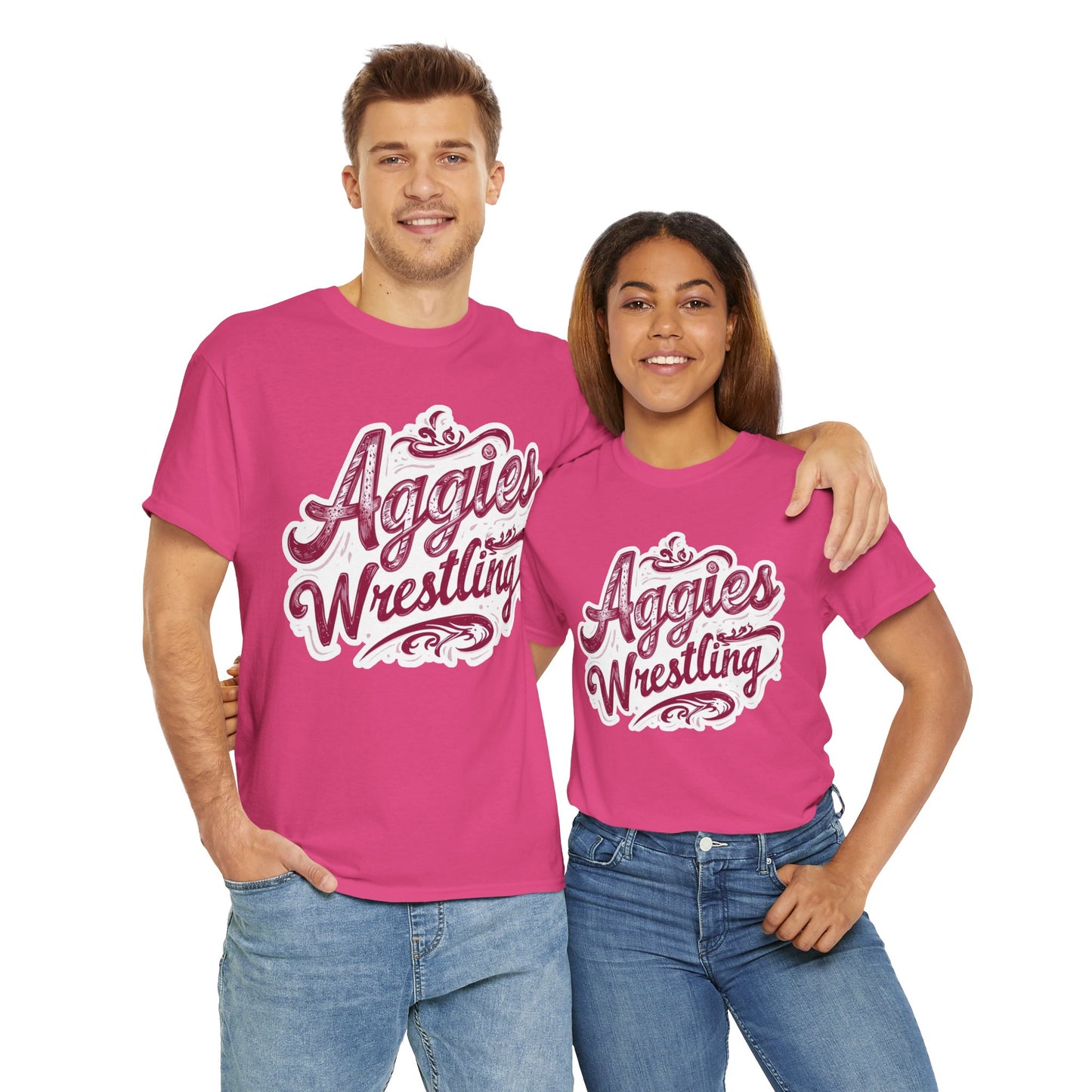 Adult Tee \ Hamilton Aggies Wrestling \ HAWG2