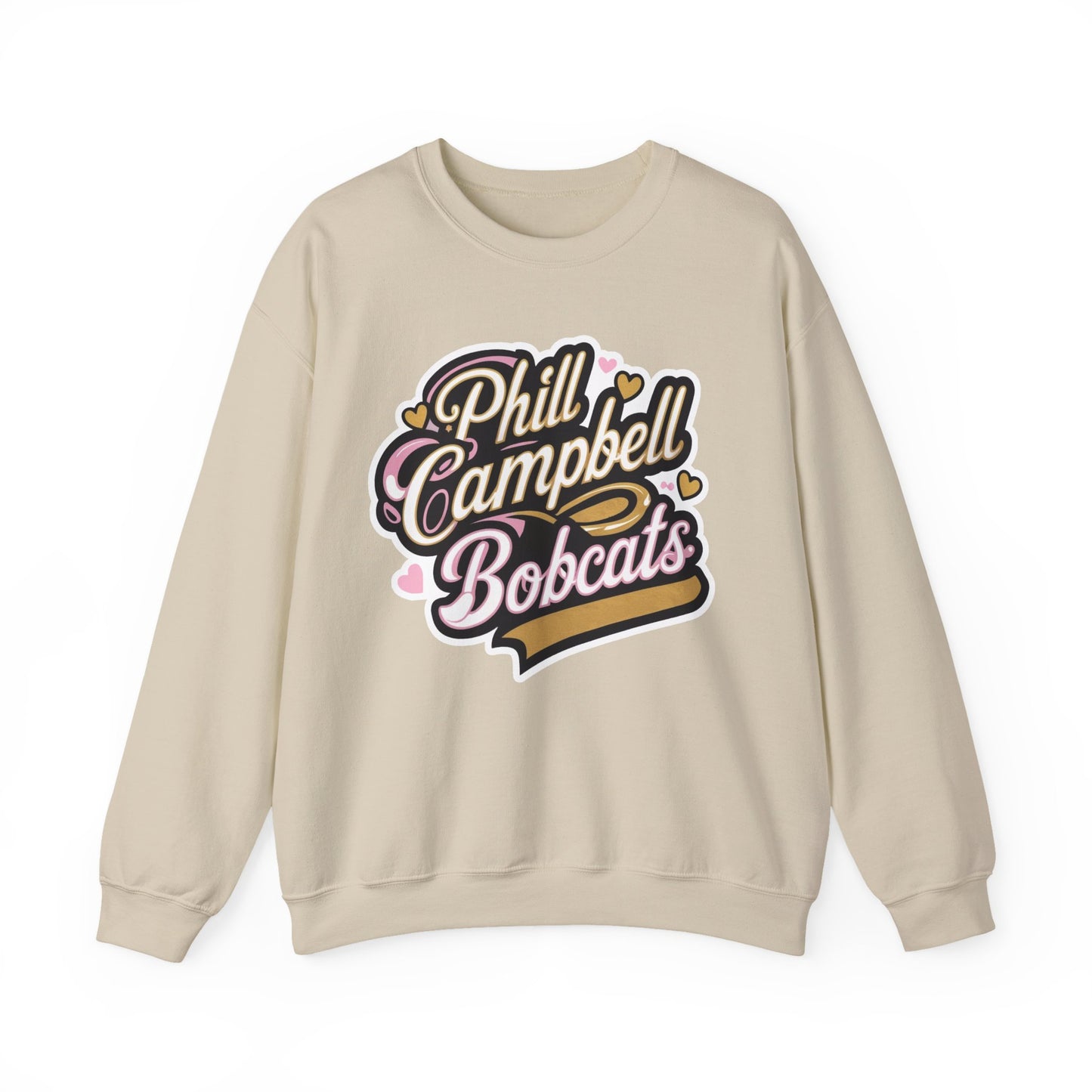 Adult Crewneck Sweatshirt \ Phill Campbell Bobcats \ PCBG1