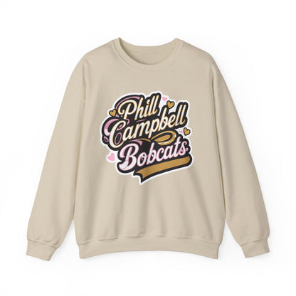 Adult Crewneck Sweatshirt \ Phill Campbell Bobcats \ PCBG1