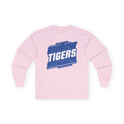 Adult Long Sleeve Tee \ Brilliant Tigers Basketball \ BTBK2