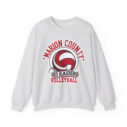 Adult Crewneck Sweatshirt \ Marion County Red Raiders Volleyball \ MCV1