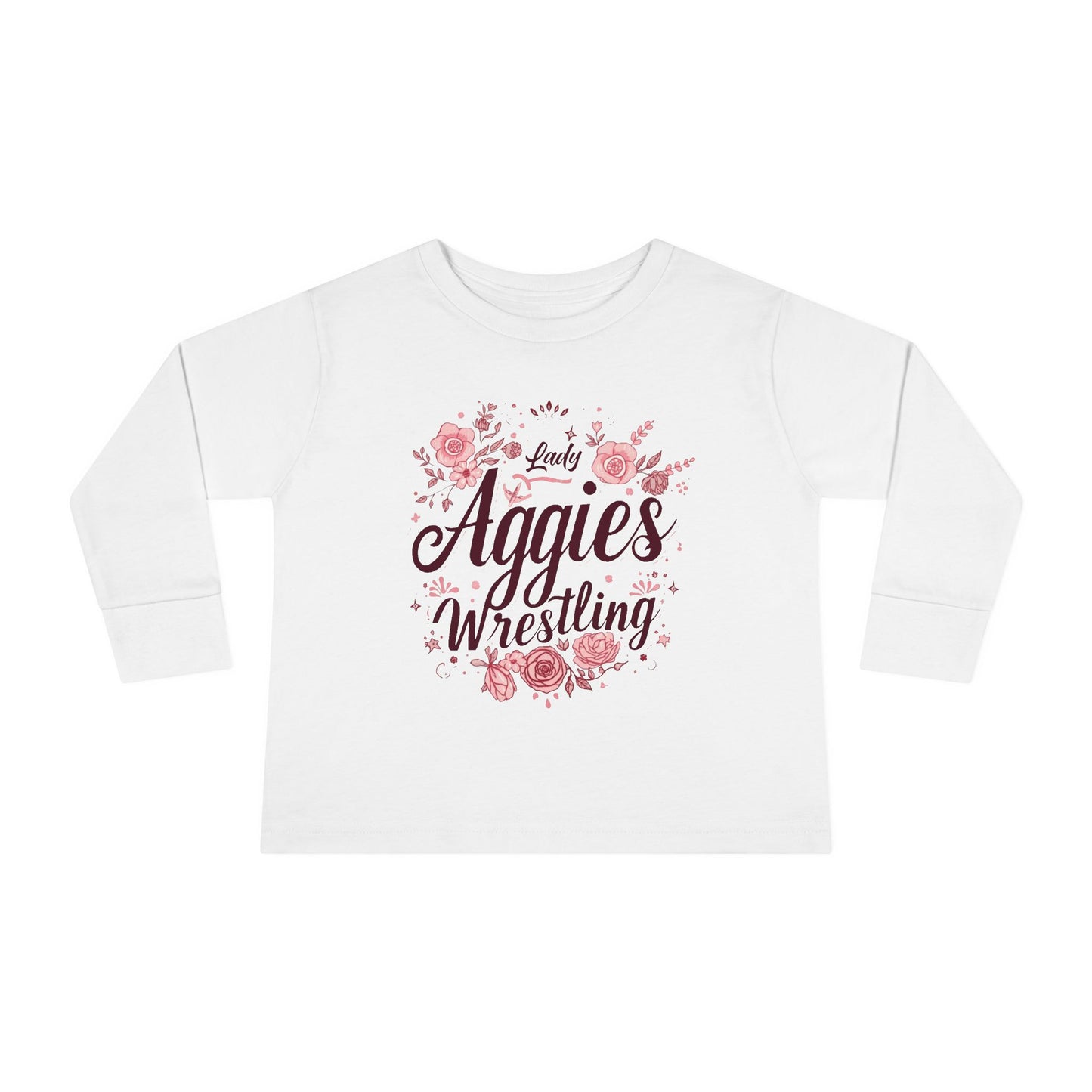 Toddler Long Sleeve Tee \ Hamilton Aggies Wrestling \ HAWG1