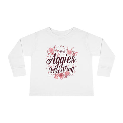 Toddler Long Sleeve Tee \ Hamilton Aggies Wrestling \ HAWG1