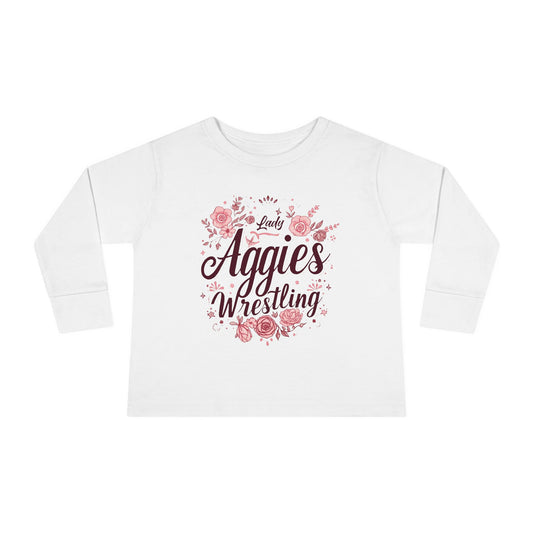 Toddler Long Sleeve Tee \ Hamilton Aggies Wrestling \ HAWG1