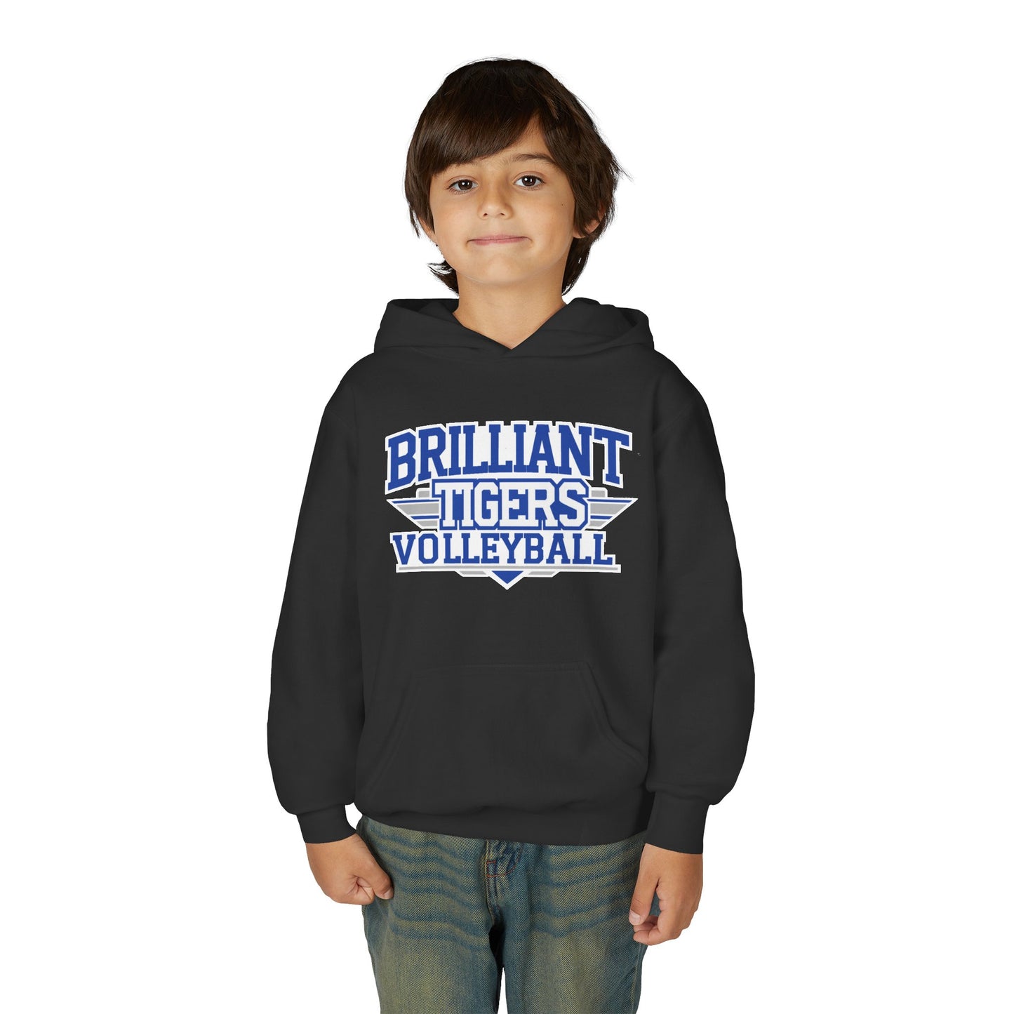 Youth Hoodie Sweatshirt \ Brilliant Tigers Volleyball \ BTV2