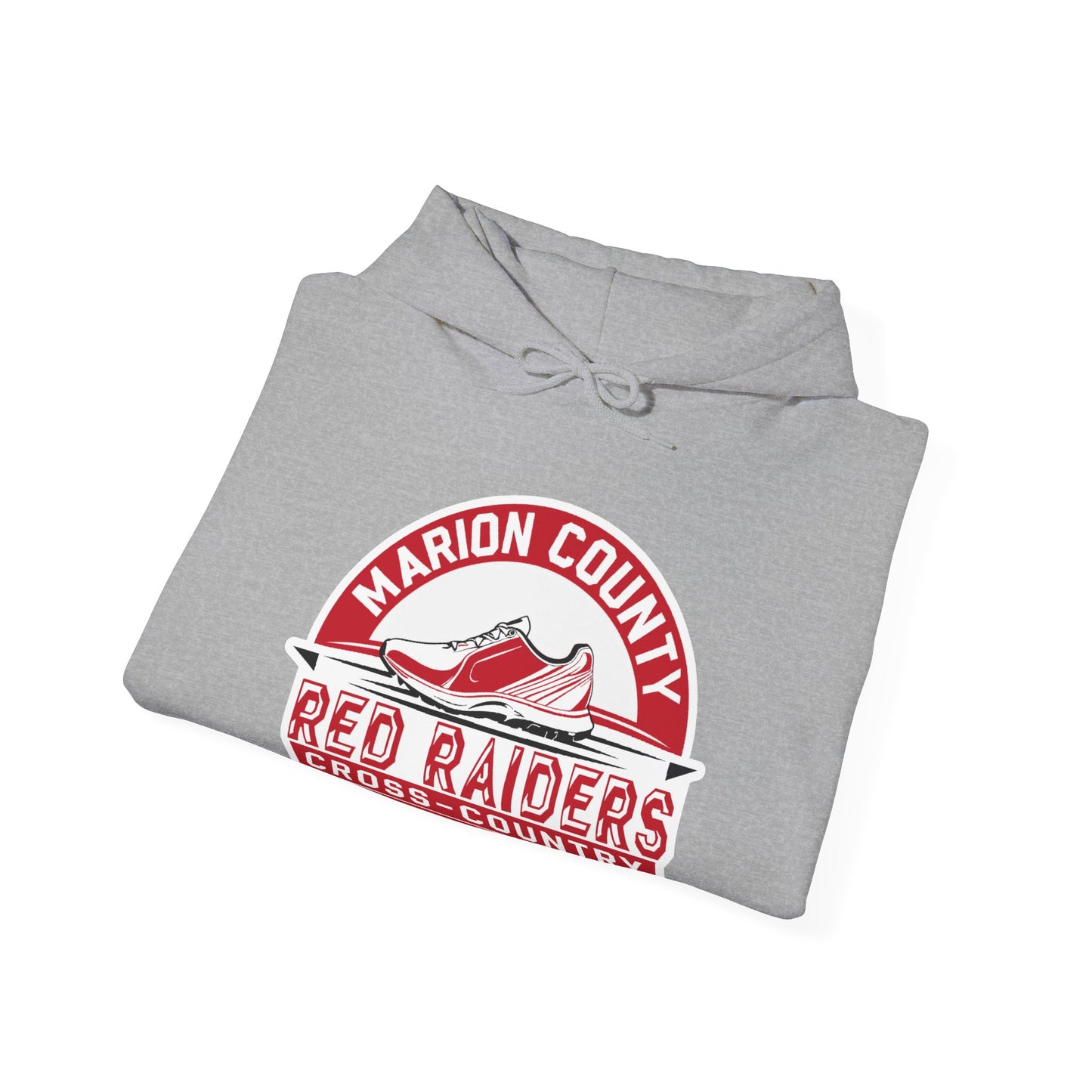 Adult Hoodie Sweatshirt \ Marion County Red Raiders Cross-Country \ MCCC1