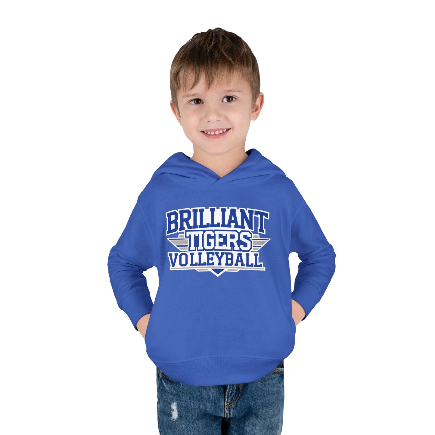 Toddler Hoodie Sweatshirt \ Brilliant Tigers Volleyball \ BTV2