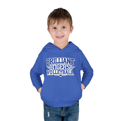 Toddler Hoodie Sweatshirt \ Brilliant Tigers Volleyball \ BTV2