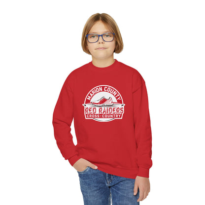 Youth Crewneck Sweatshirt \ Marion County Red Raiders Cross-Country \ MCCC1