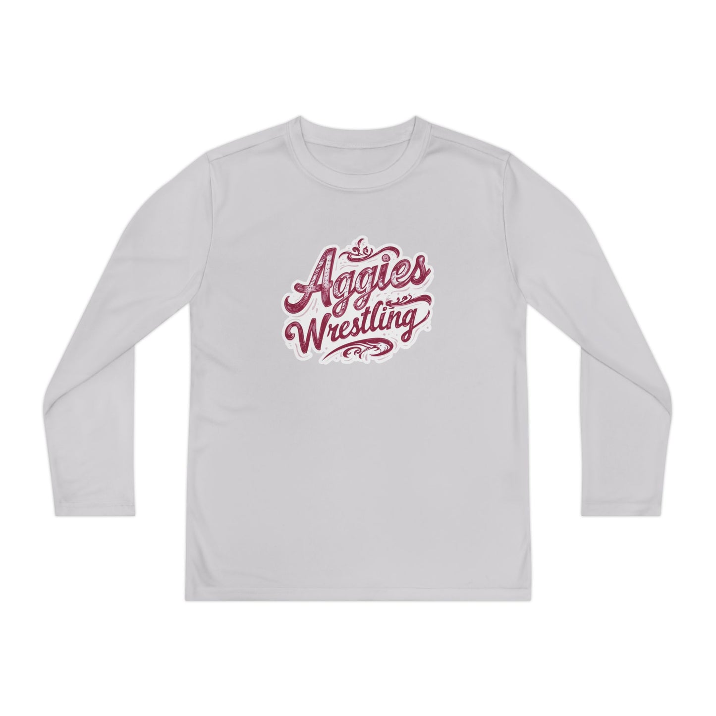 Youth Long Sleeve Tee \ Hamilton Aggies Wrestling \ HAWG2