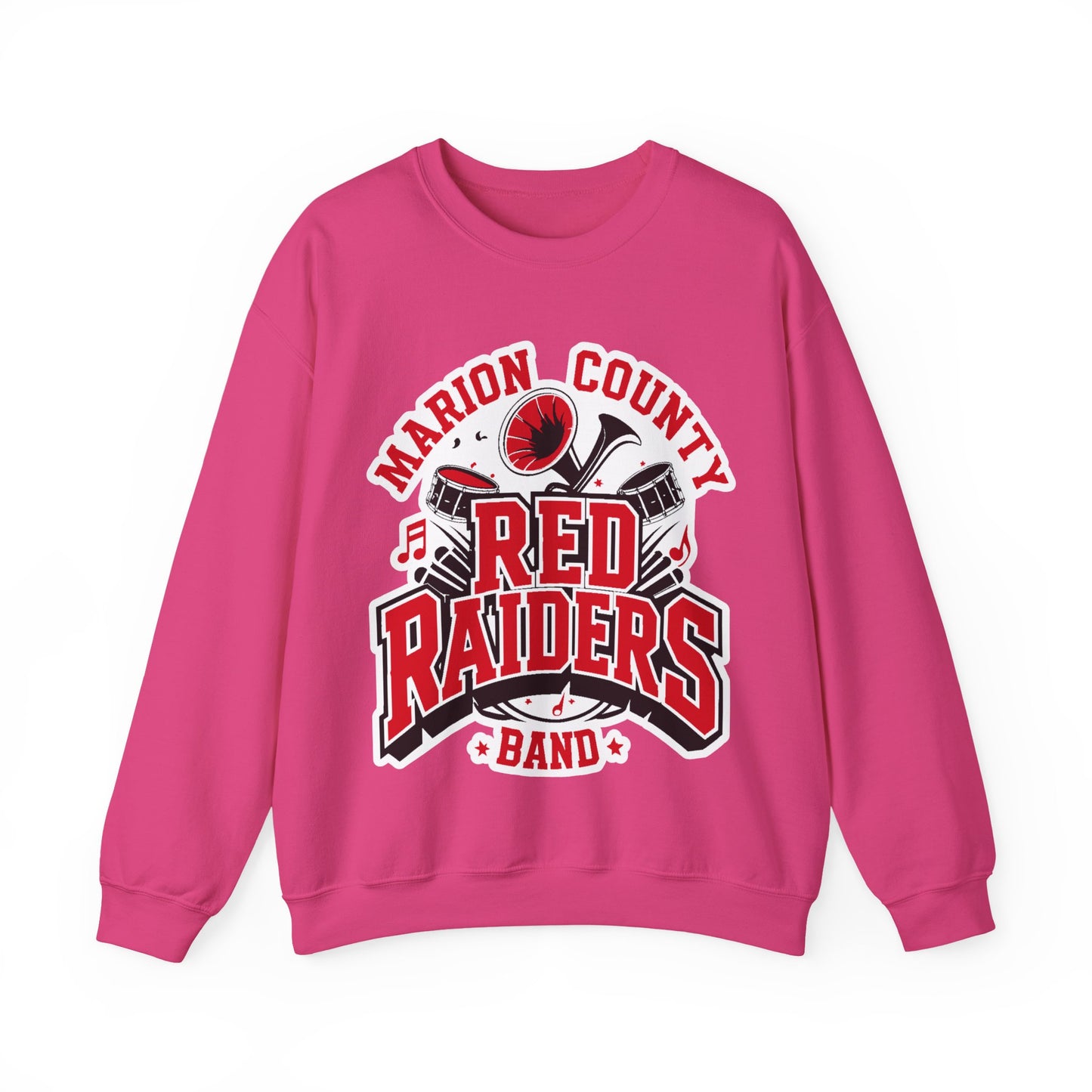 Adult Crewneck Sweatshirt \ Marion County Red Raiders Band \ MCB2