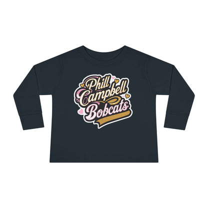 Toddler Long Sleeve Tee \ Phill Campbell Bobcats \ PCBG1