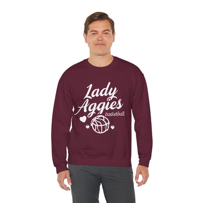 Adult Crewneck Sweatshirt \ Hamilton Aggies Basketball \ HABBG2