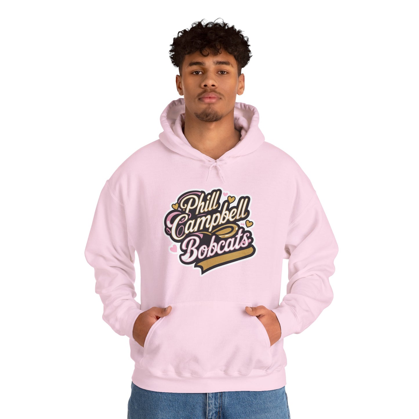 Adult Hoodie Sweatshirt \ Phill Campbell Bobcats \ PCBG1