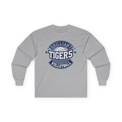 Adult Long Sleeve Tee \ Brilliant Tigers Volleyball \ BTV1
