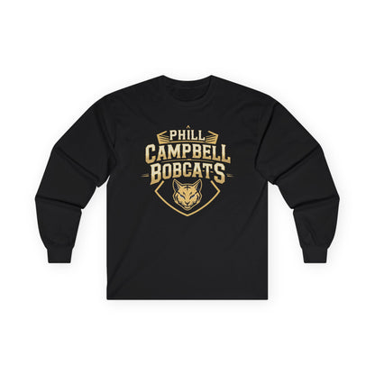 Adult Long Sleeve Tee \ Phill Campbell Bobcats \ PCB1