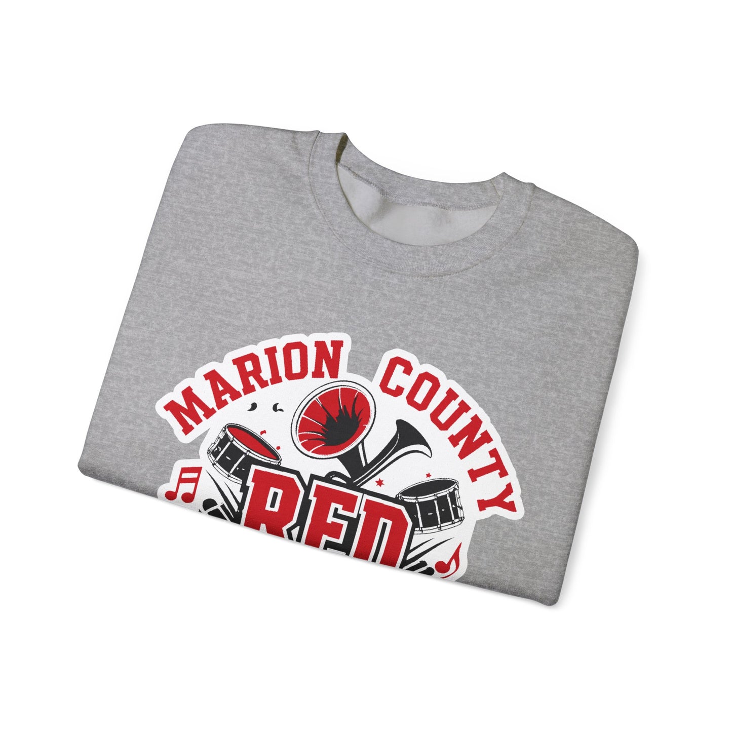 Adult Crewneck Sweatshirt \ Marion County Red Raiders Band \ MCB2