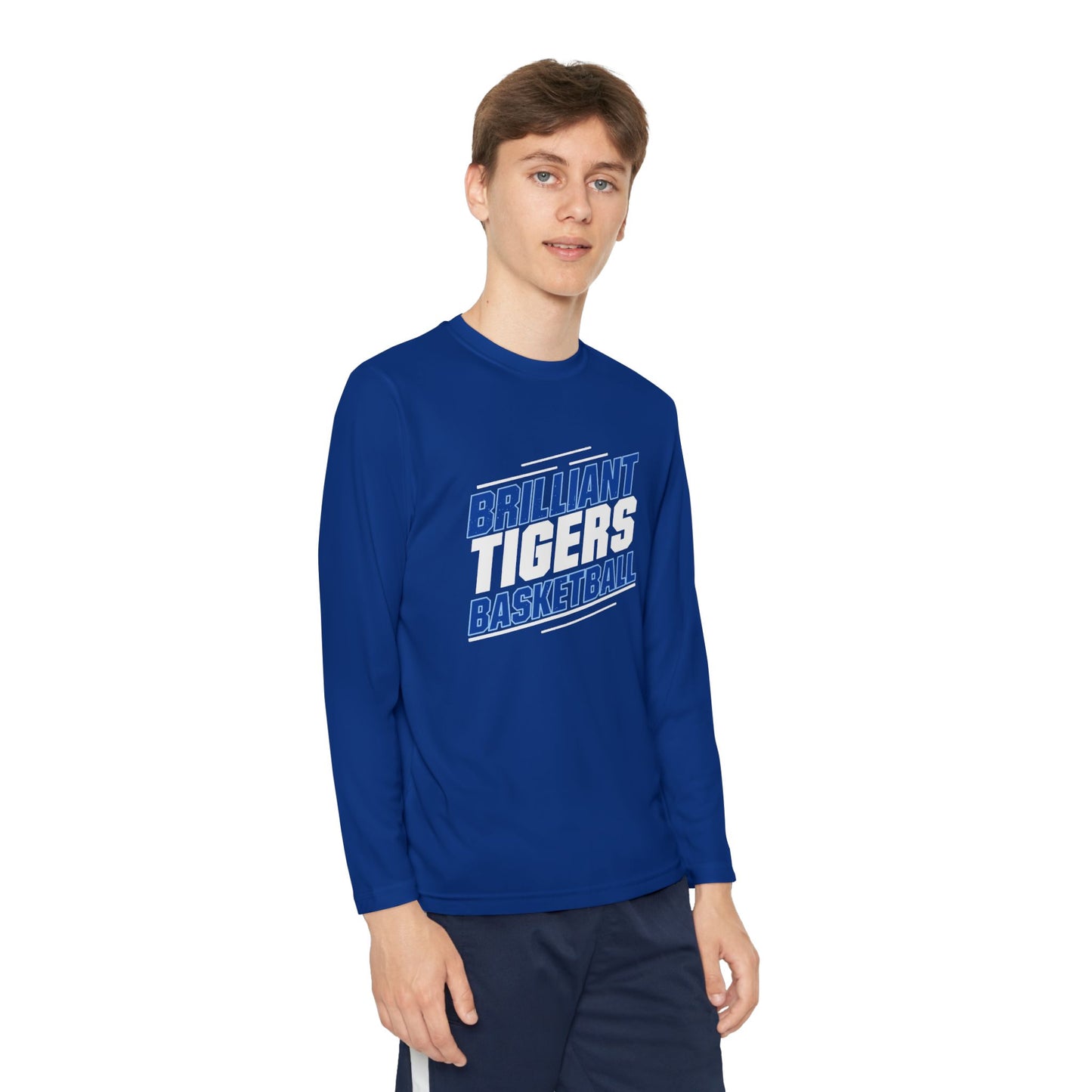 Youth Long Sleeve Tee \ Brilliant Tigers Basketball \ BTBK2