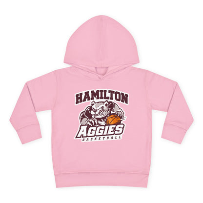 Toddler Hoodie Sweatshirt \ Hamilton Aggies Basketball \ HABB1