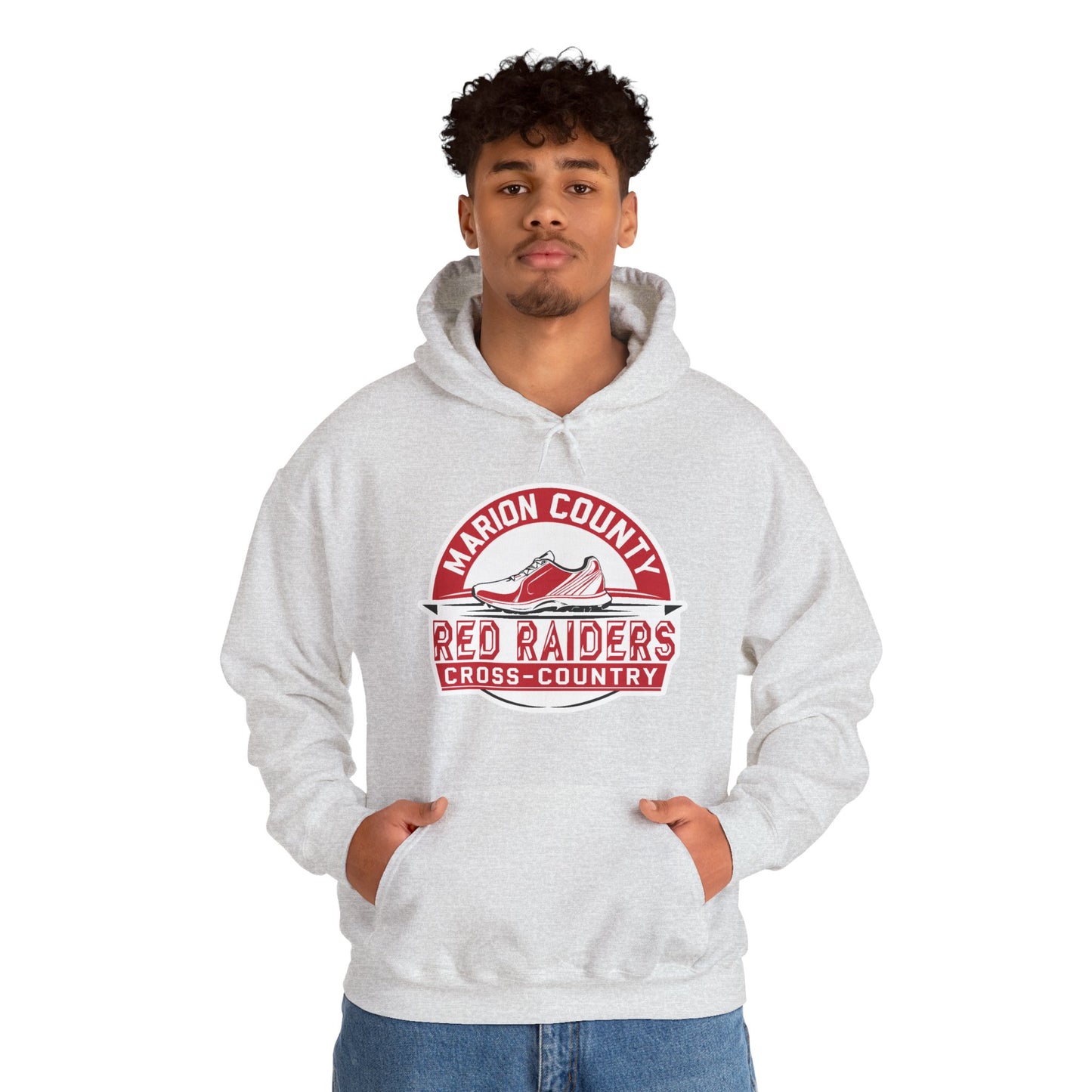 Adult Hoodie Sweatshirt \ Marion County Red Raiders Cross-Country \ MCCC1