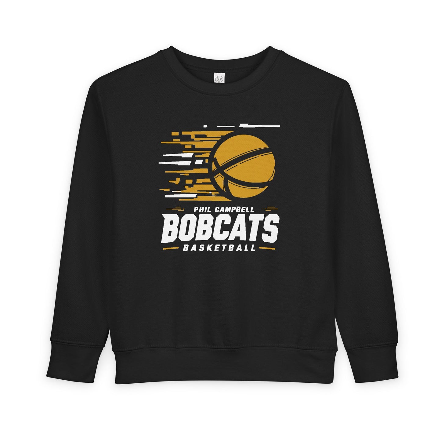 Toddler Crewneck Sweatshirt \ Phil Campbell Bobcats Basketball \ PCBBK2