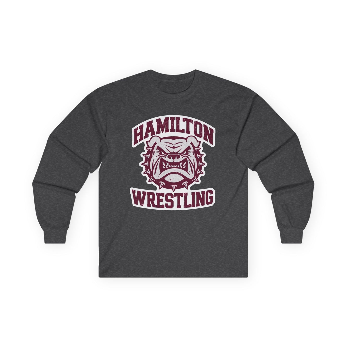 Adult Long Sleeve Tee \ Hamilton Aggies Wrestling \ HAW2