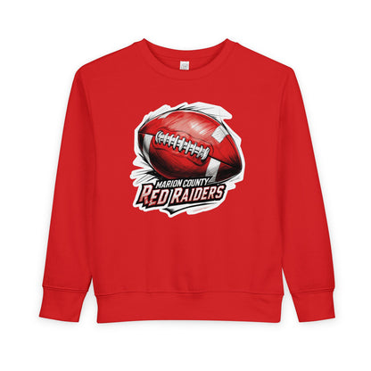 Toddler Crewneck Sweatshirt \ Marion County Red Raiders Football \ MCF1