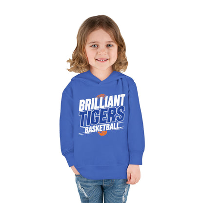 Toddler Hoodie Sweatshirt \ Brilliant Tigers Basketball \ BTBK1