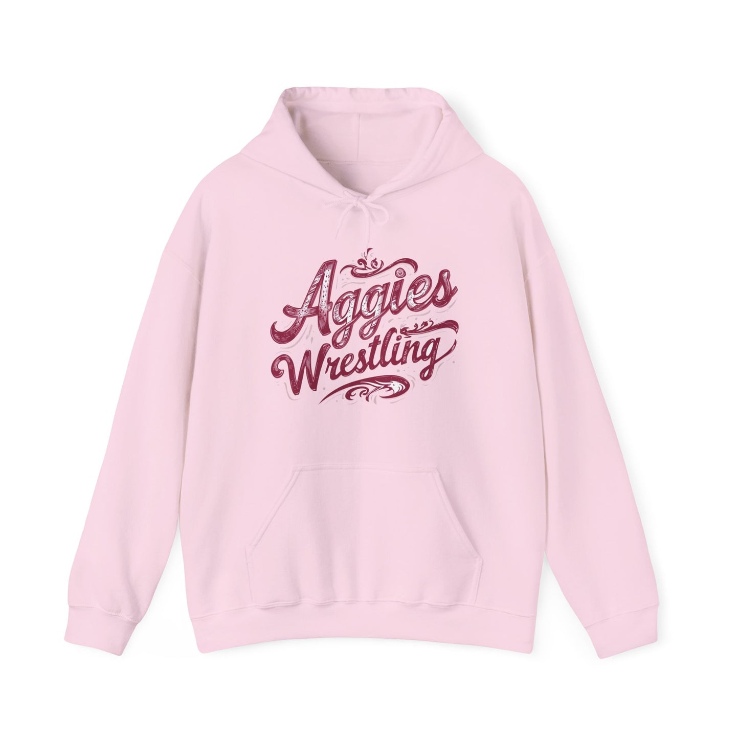 Adult Hoodie Sweatshirt \ Hamilton Aggies Wrestling \ HAWG2