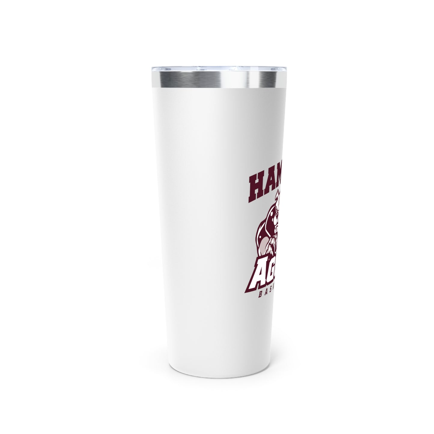 22oz Copper Insulated Tumbler \ Hamilton Aggies Basketball \ HABB1