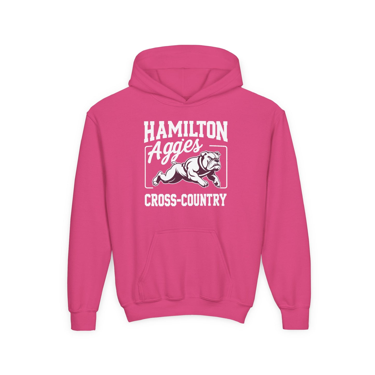Youth Hoodie Sweatshirt \ Hamilton Aggies Cross-Country \ HCC2