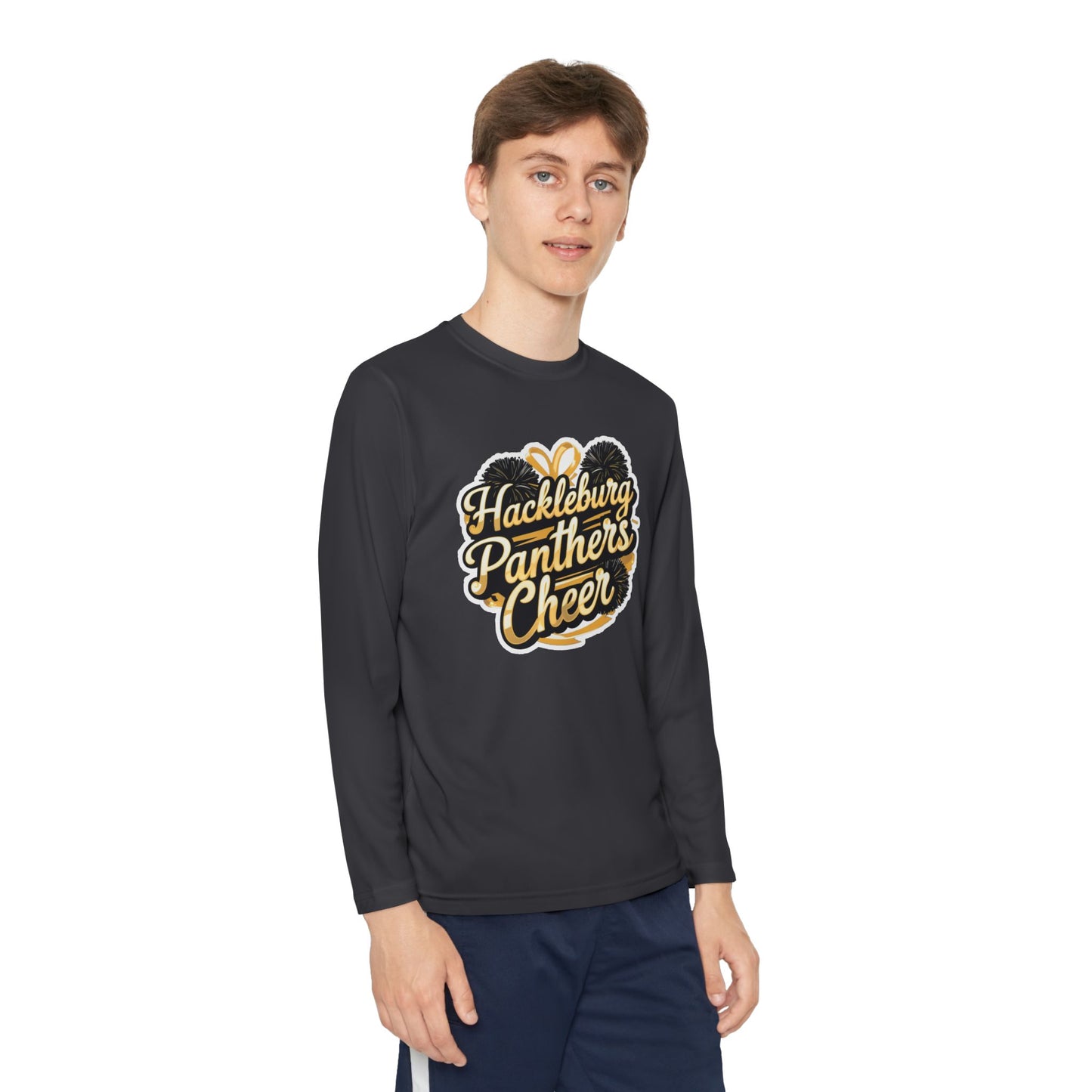 Youth Long Sleeve Tee \ Hackleburg Panthers Cheer \ HPC2