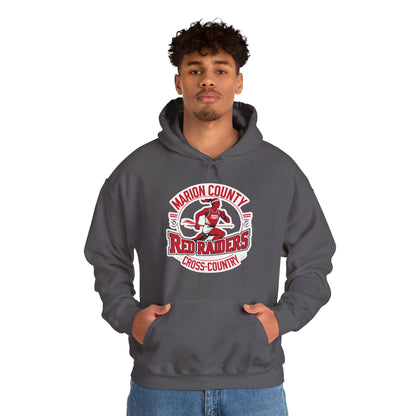 Adult Hoodie Sweatshirt \ Marion County Red Raiders Cross-Country \ MCCC2
