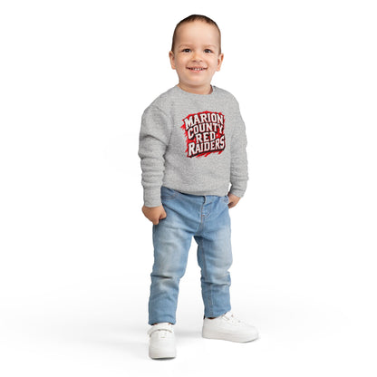 Toddler Crewneck Sweatshirt \ Marion County Red Raiders \ MC1
