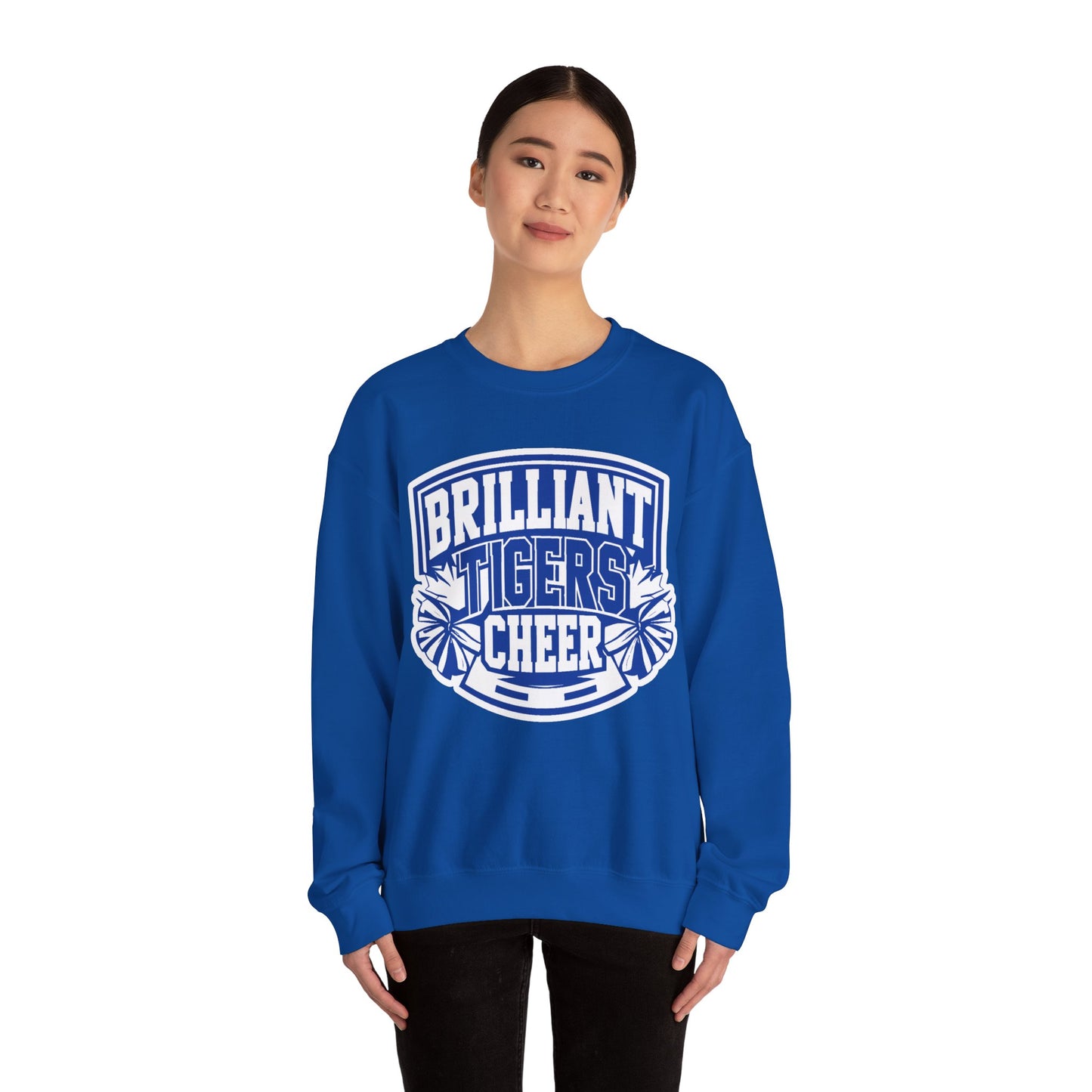 Adult Crewneck Sweatshirt \ Brilliant Tigers Cheer \ BTC1