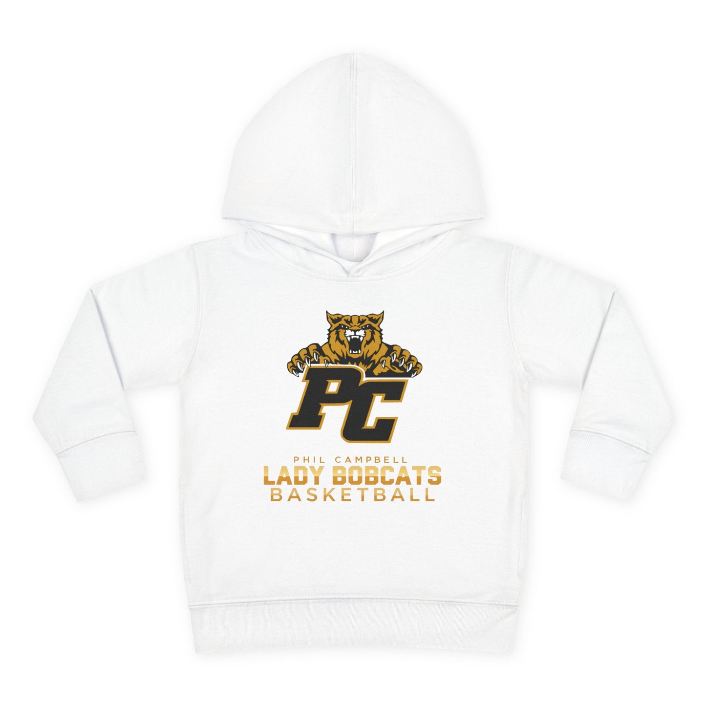Toddler Hoodie Sweatshirt \ Phil Campbell Bobcats Basketball \ PCBBKG1