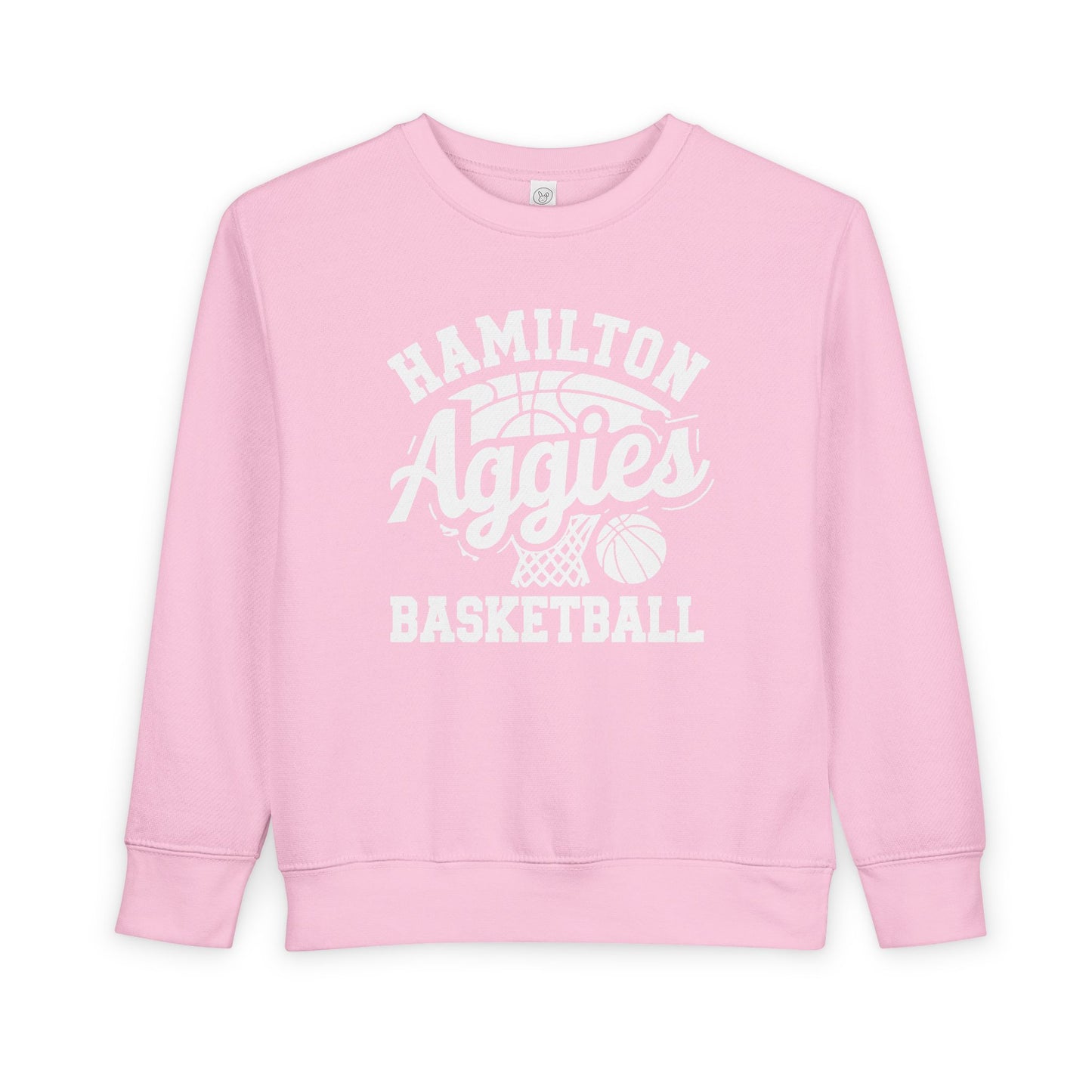 Toddler Crewneck Sweatshirt \ Hamilton Aggies Basketball \ HABBG1