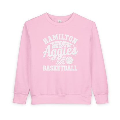 Toddler Crewneck Sweatshirt \ Hamilton Aggies Basketball \ HABBG1