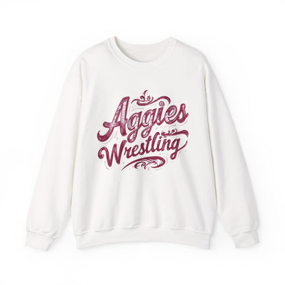 Adult Crewneck Sweatshirt \ Hamilton Aggies Wrestling \ HAWG2