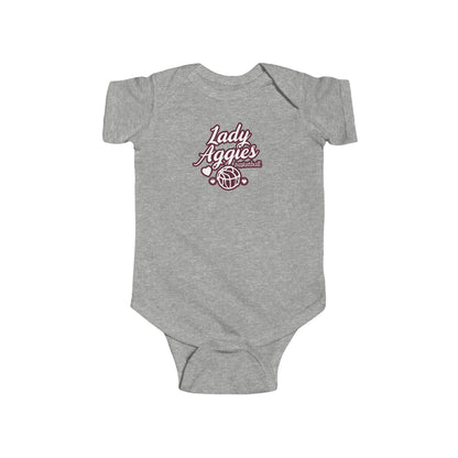 Short Sleeve Baby Bodysuit \ Hamilton Aggies Basketball \ HABBG2