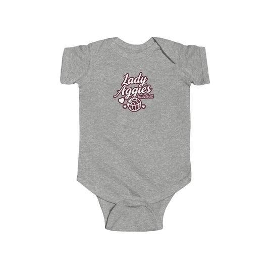 Short Sleeve Baby Bodysuit \ Hamilton Aggies Basketball \ HABBG2