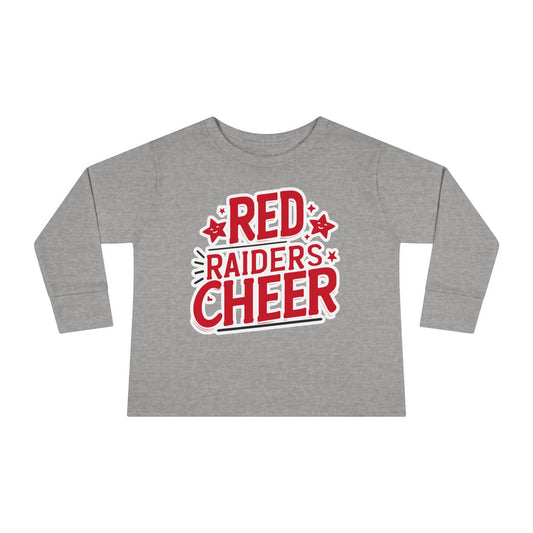 Toddler Long Sleeve Shirt \ Marion County Red Raiders Cheer \ MCC2