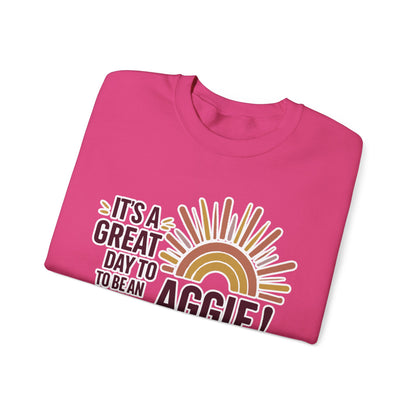 Adult Crewneck Sweatshirt \ It's a Great Day to be an Aggie! \ GDA1