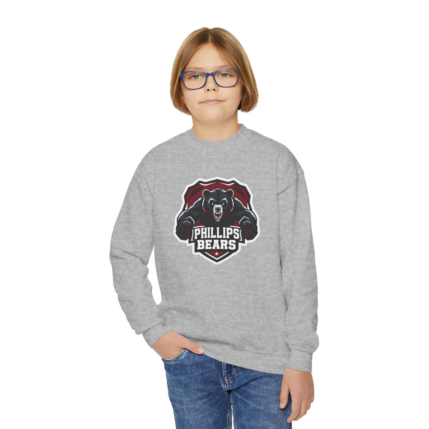 Youth Crewneck Sweatshirt \ Phillips Bears \ PB2