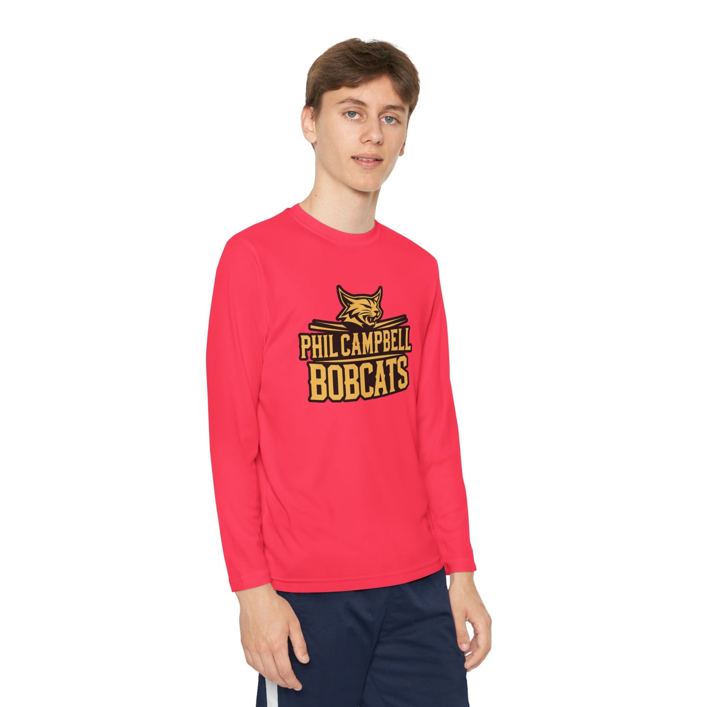 Youth Long Sleeve Tee \ Phil Campbell Bobcats \ PCB2