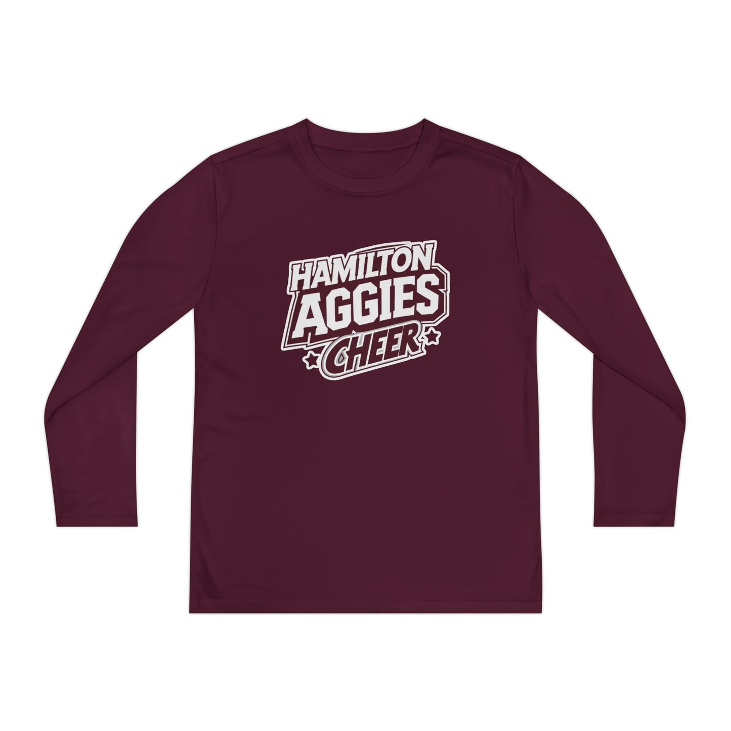 Youth Long Sleeve Tee \ Hamilton Aggies Cheer \ HAC1