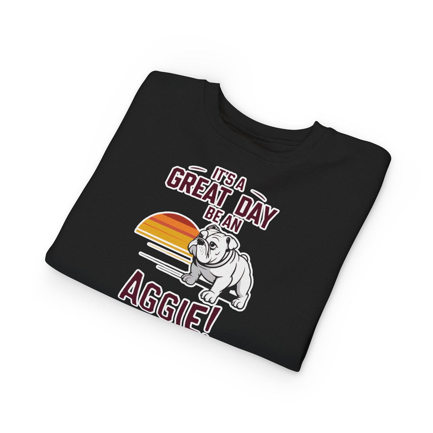 Toddler Crewneck Sweatshirt \ It's a Great Day to be an Aggie! \ GDA3