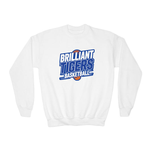 Youth Crewneck Sweatshirt \ Brilliant Tigers Basketball \ BTBK1